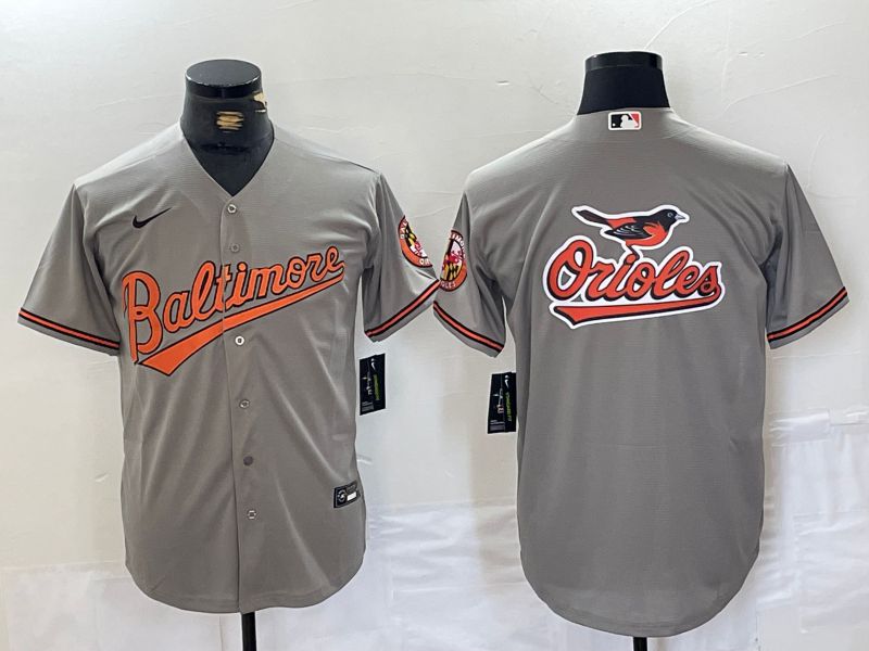 Men Baltimore Orioles Blank Grey Game 2024 Nike MLB Jersey style 5